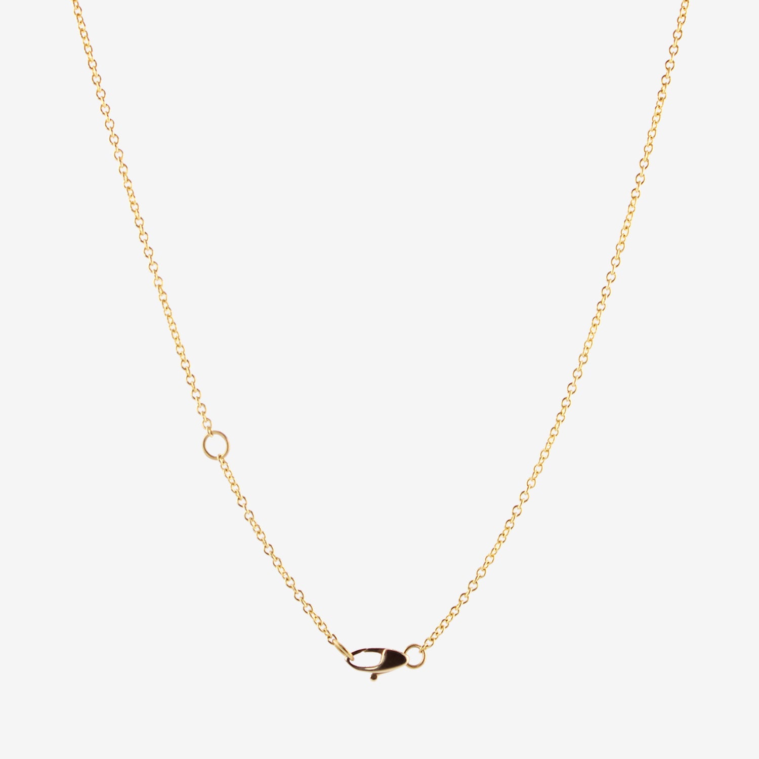 ROSANNE PUGLIESE 22K & OVAL BRILLIANT-CUT WHITE DIAMOND PENDANT NECKLACE, .47CT