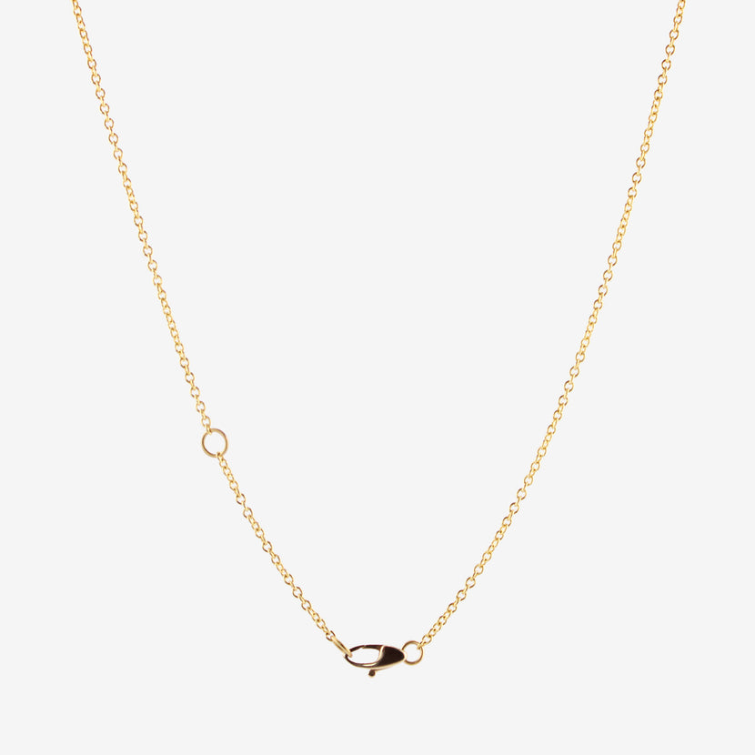 ROSANNE PUGLIESE 22K & OVAL BRILLIANT-CUT WHITE DIAMOND PENDANT NECKLACE, .47CT