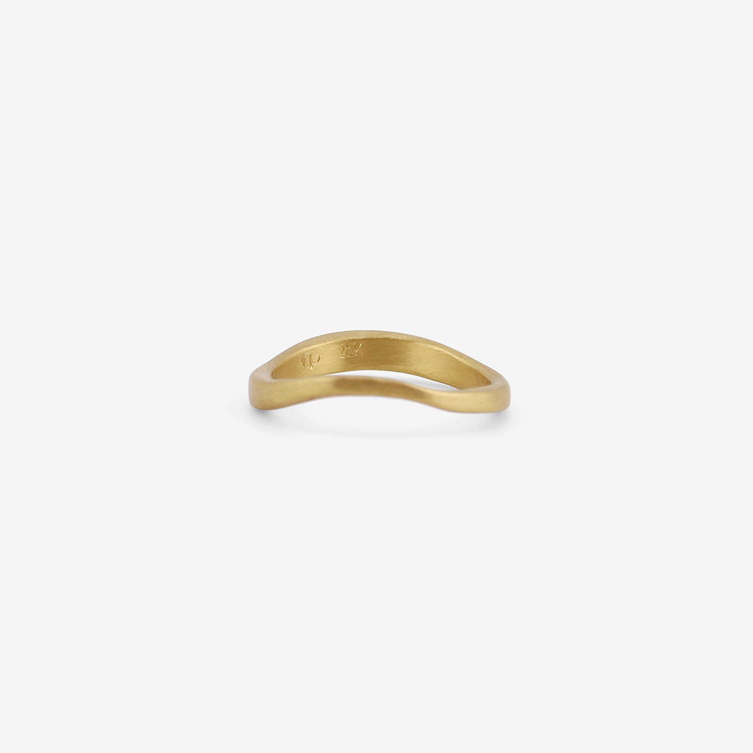 ROSANNE PUGLIESE 22K WAVE RING, SIZE 9