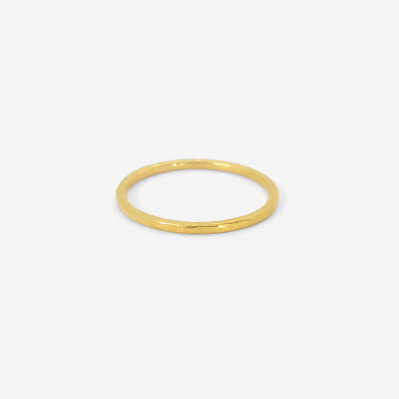 ROSANNE PUGLIESE 22K 1.2MM BAND, SIZE 6 1/2