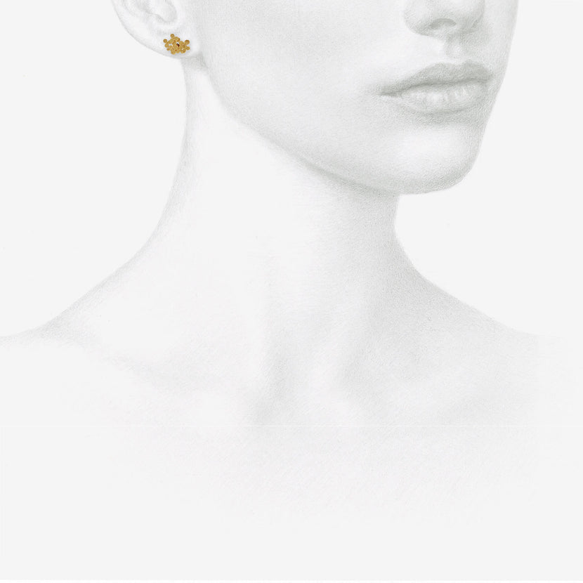 SIA TAYLOR 18K BLOOM STUDS
