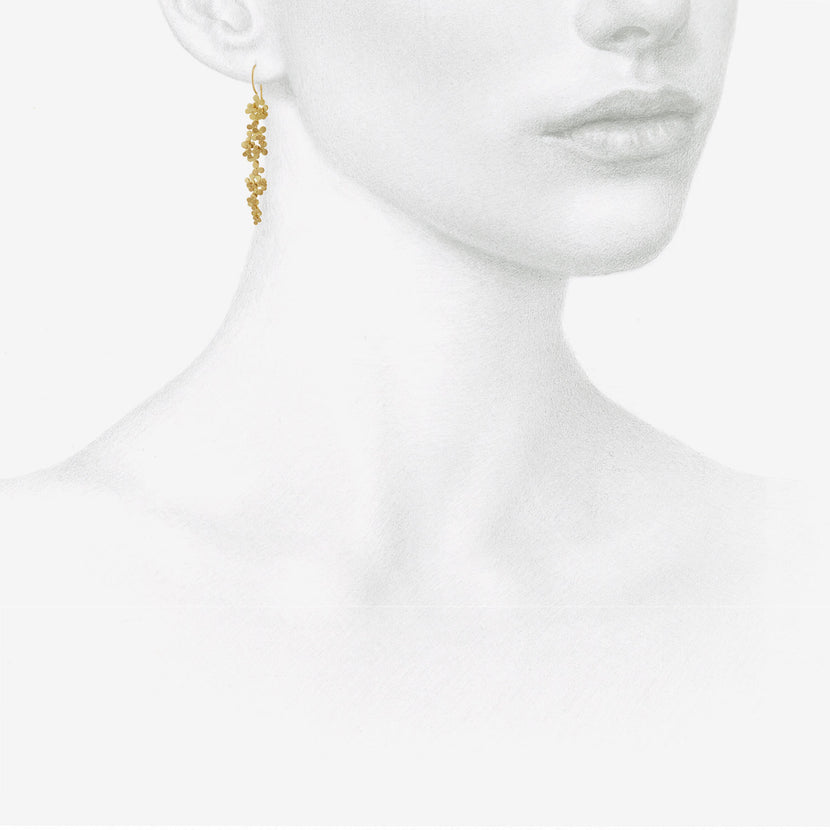 SIA TAYLOR 18K BLOSSOM EARRINGS