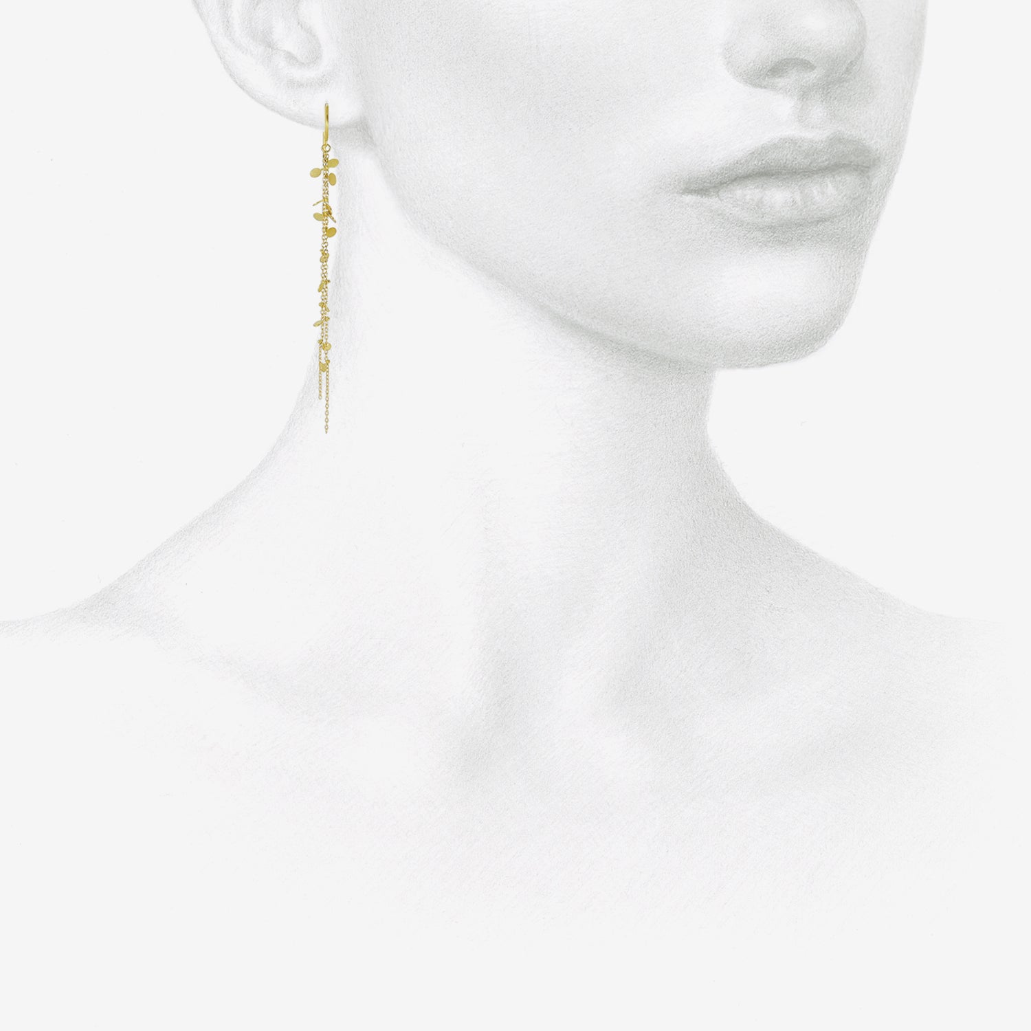 SIA TAYLOR 18K RANDOM DOT EARRINGS