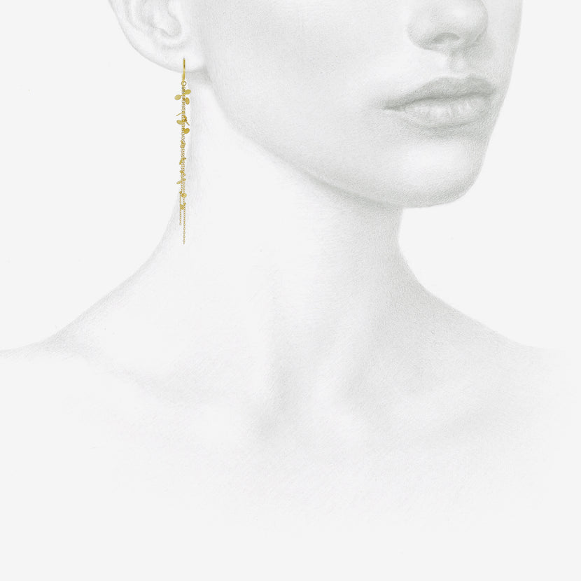 SIA TAYLOR 18K RANDOM DOT EARRINGS