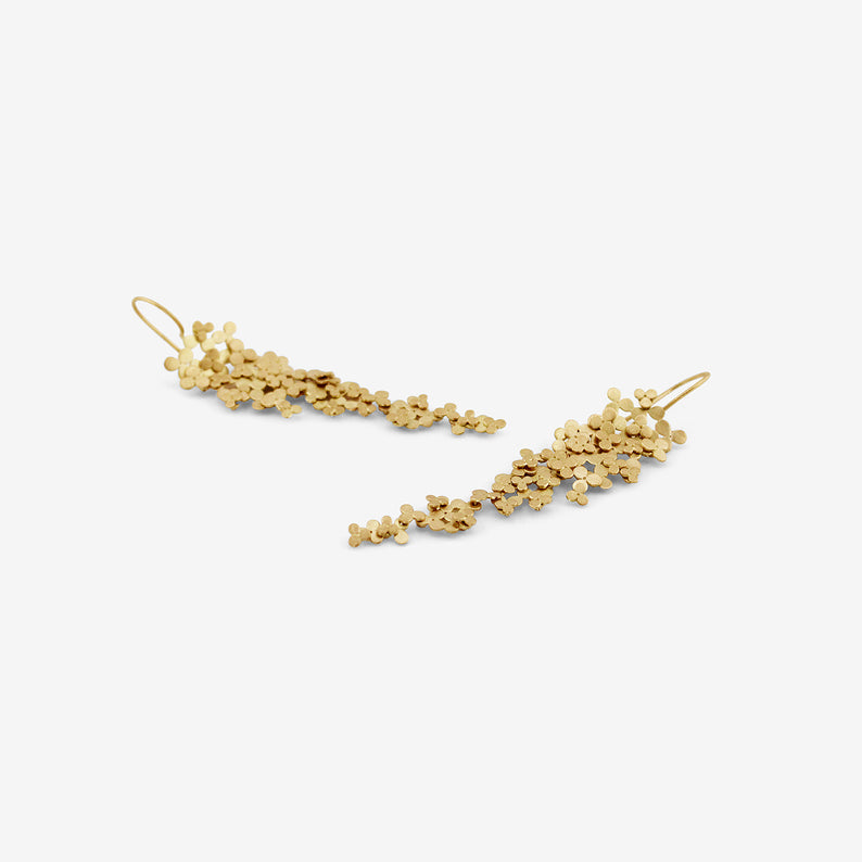 SIA TAYLOR 18K FALLING BLOSSOM EARRINGS