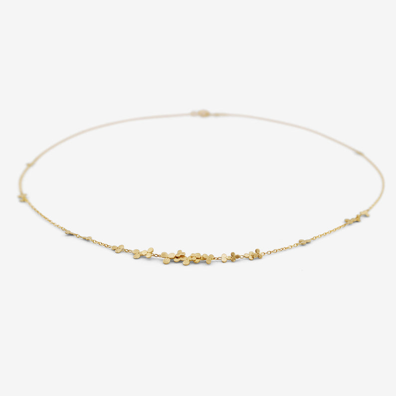 SIA TAYLOR 18K FLOATING BLOSSOM NECKLACE