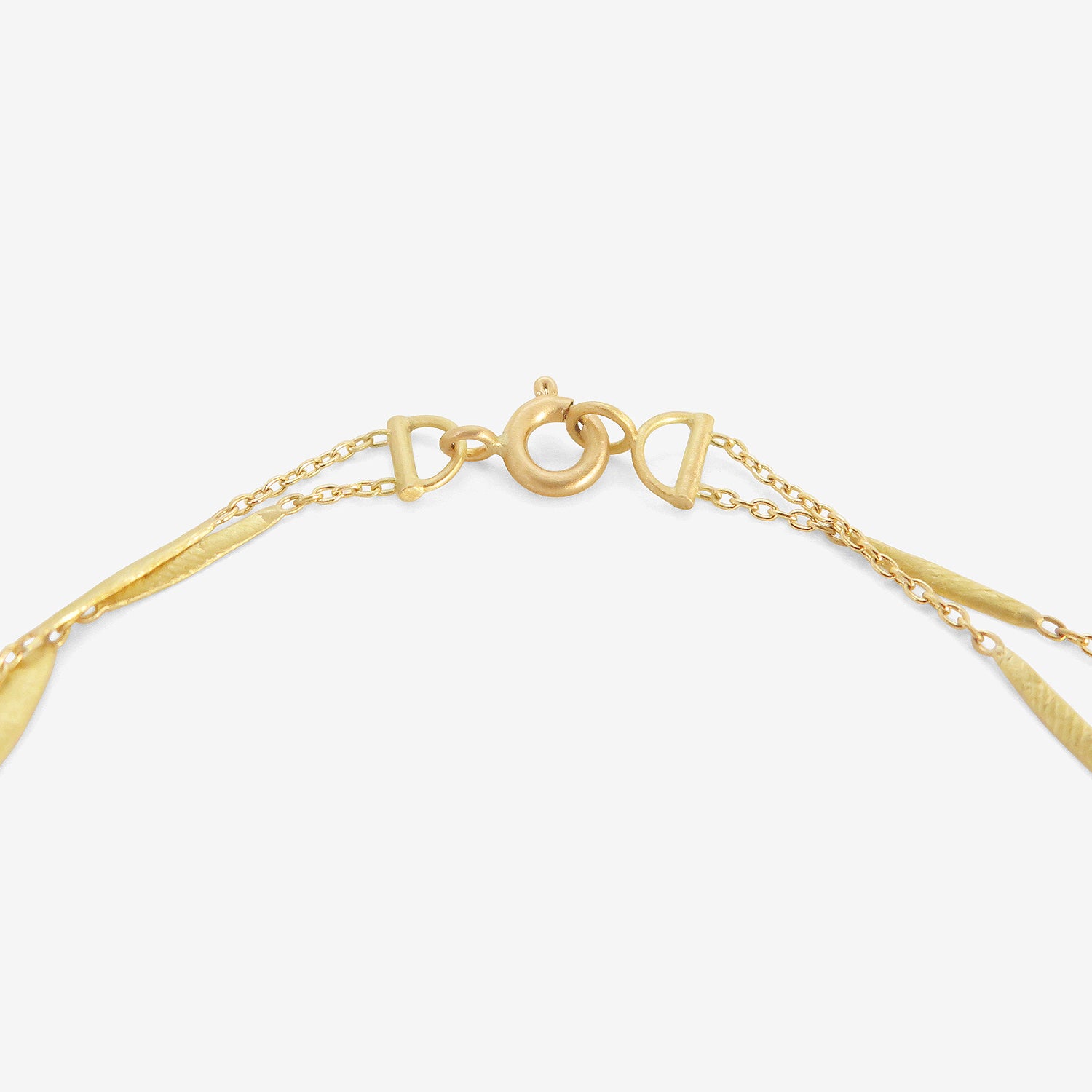 SIA TAYLOR 18K GRASS SEEDS DOUBLE CHAIN BRACELET