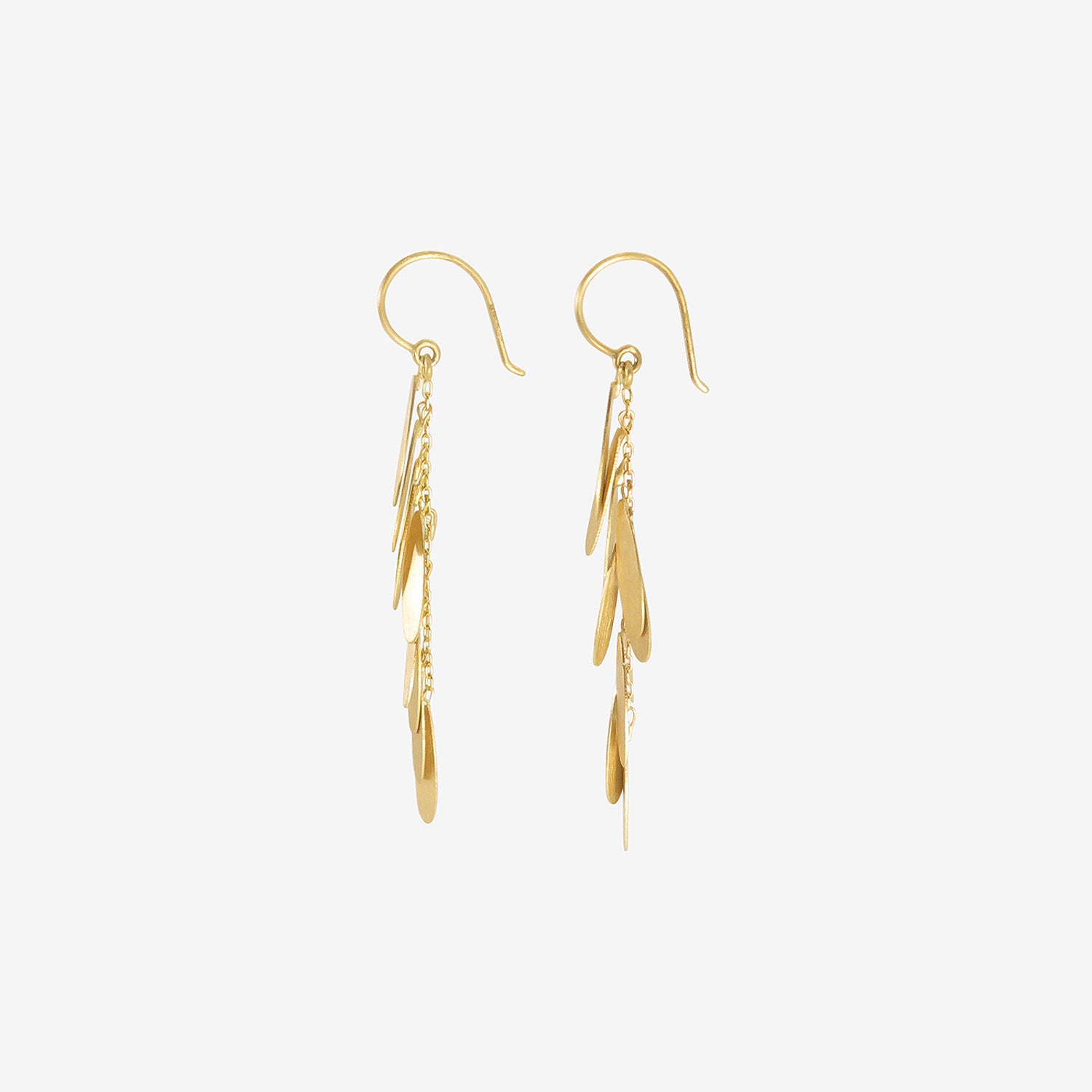 SIA TAYLOR 18K LONG DAISY EARRINGS
