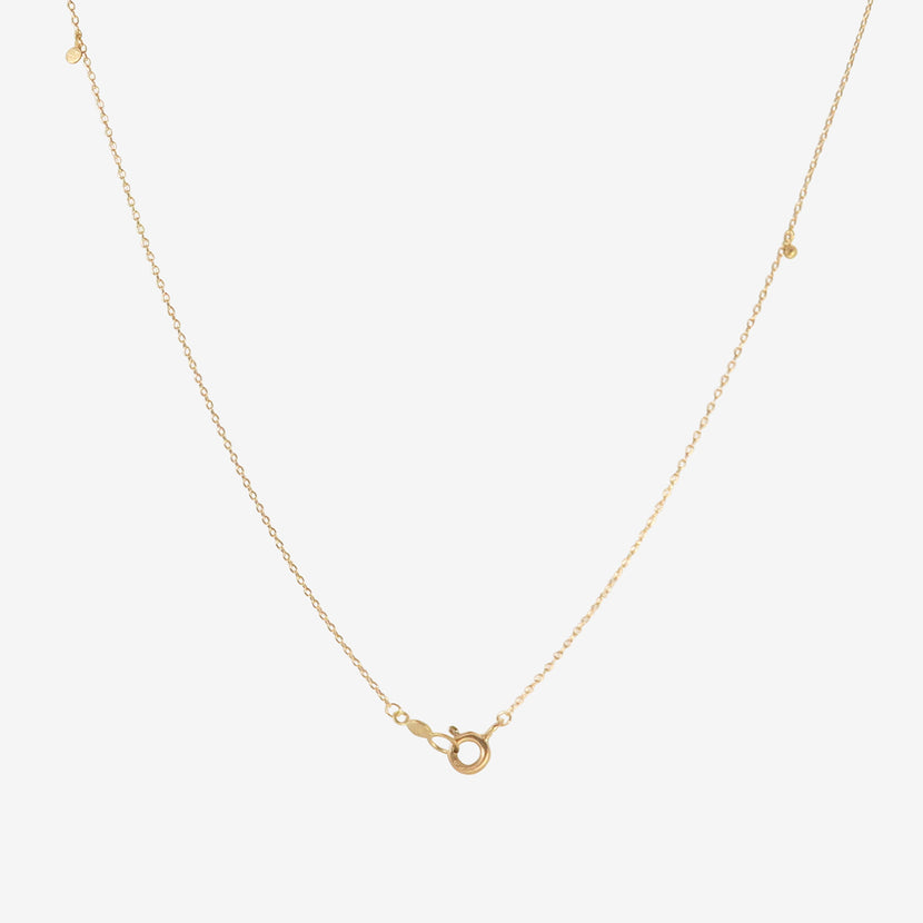 SIA TAYLOR 18K YELLOW GOLD TINY SCATTERED SEED NECKLACE