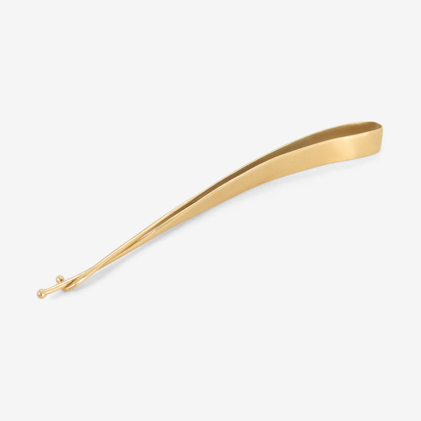 TED MUEHLING 14K YELLOW GOLD LARGE BARRETTE