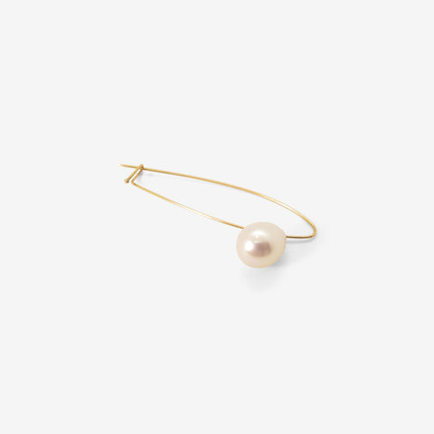 TED MUEHLING 14K & WHITE FRESHWATER PEARL PIN