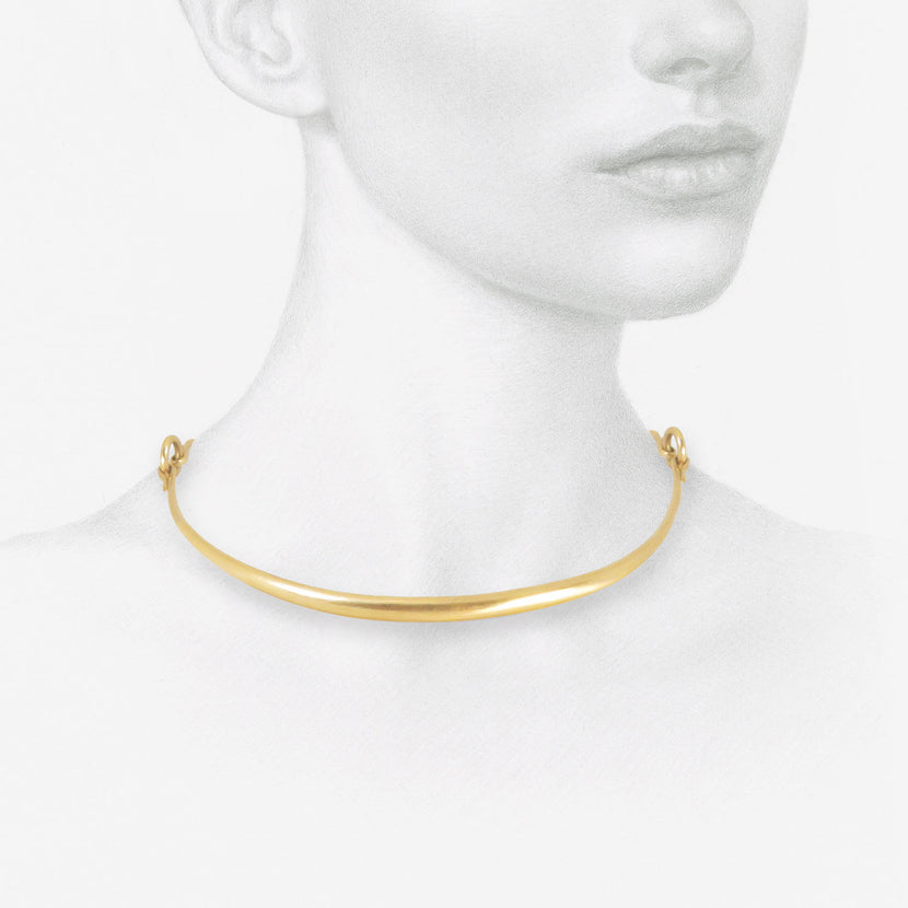 TED MUEHLING 14K SIMPLE CHOKER