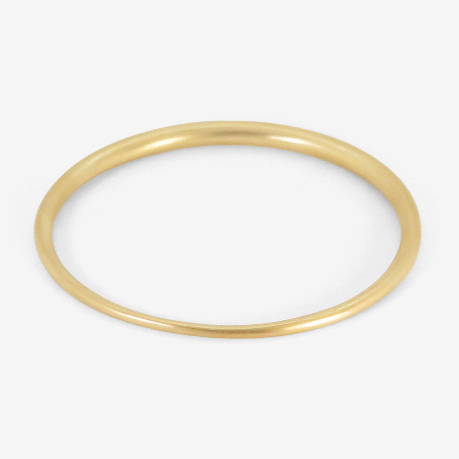 TED MUEHLING 14K YELLOW GOLD SKINNY BANGLE, SIZE 3