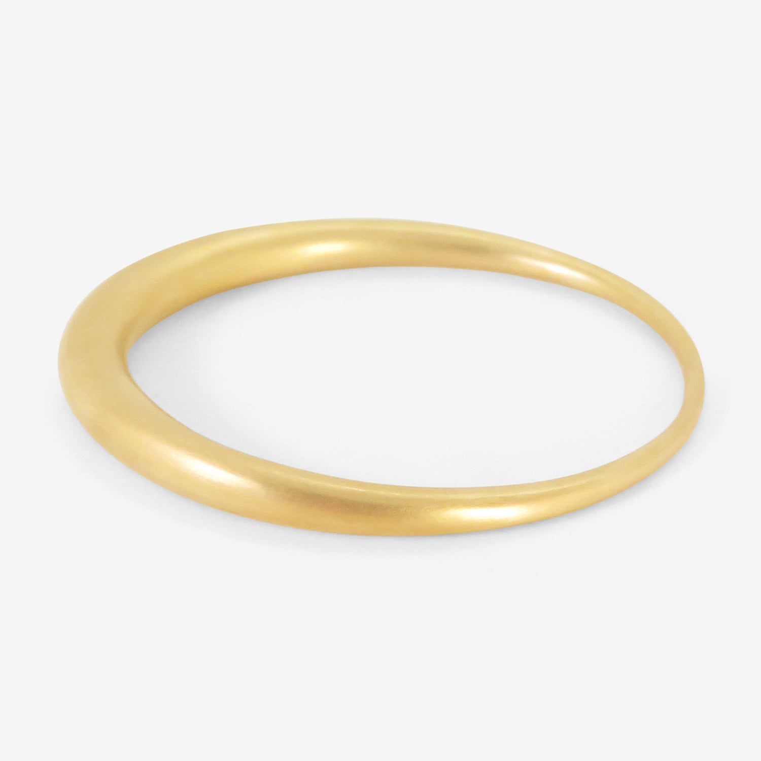 TED MUEHLING 18K OVAL BANGLE, SIZE 4