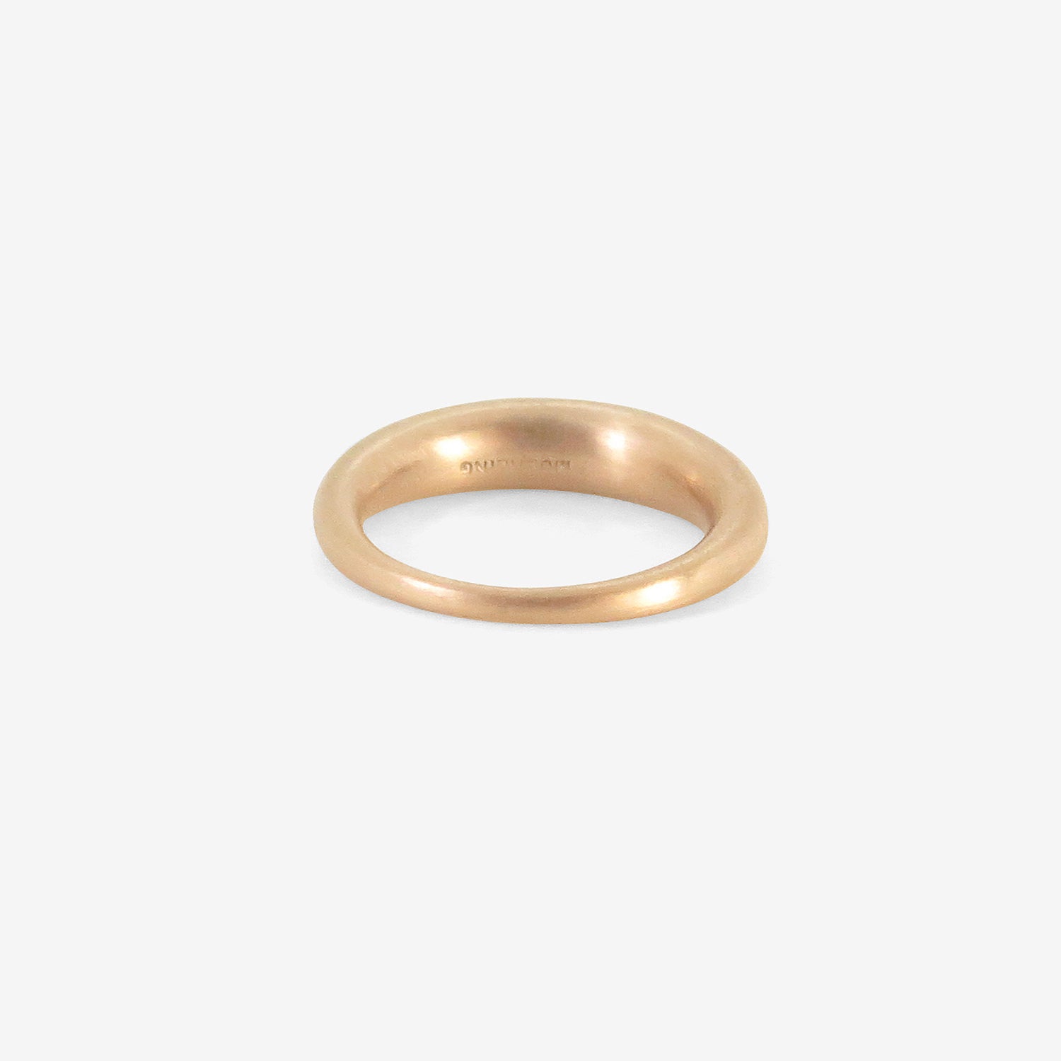 TED MUEHLING 18K PINK GOLD RING, SIZE 5 1/2