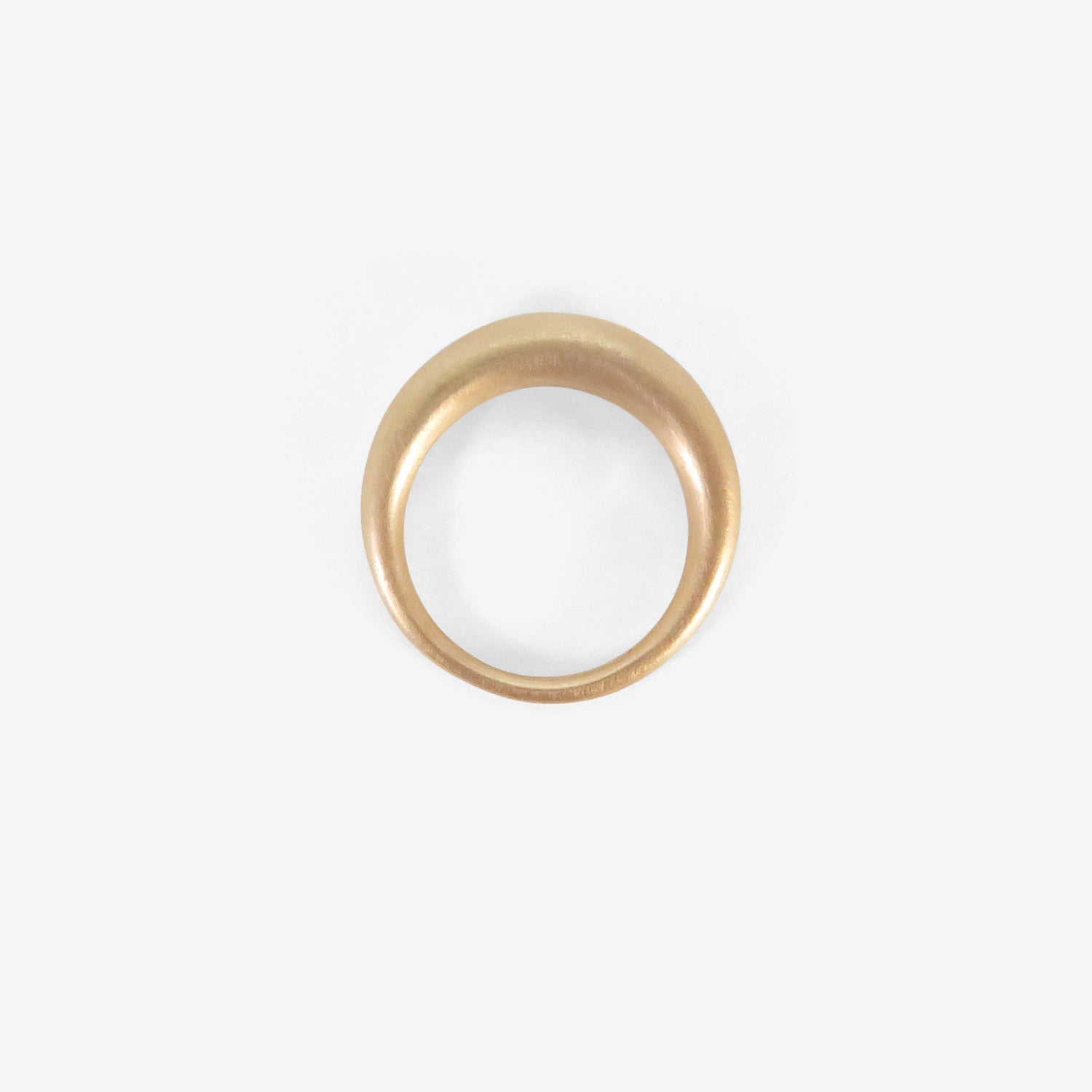 TED MUEHLING 18K PINK GOLD RING, SIZE 5 1/2