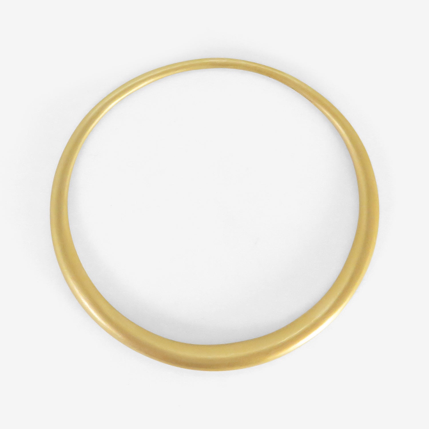 TED MUEHLING 18K SKINNY BANGLE, SIZE 3