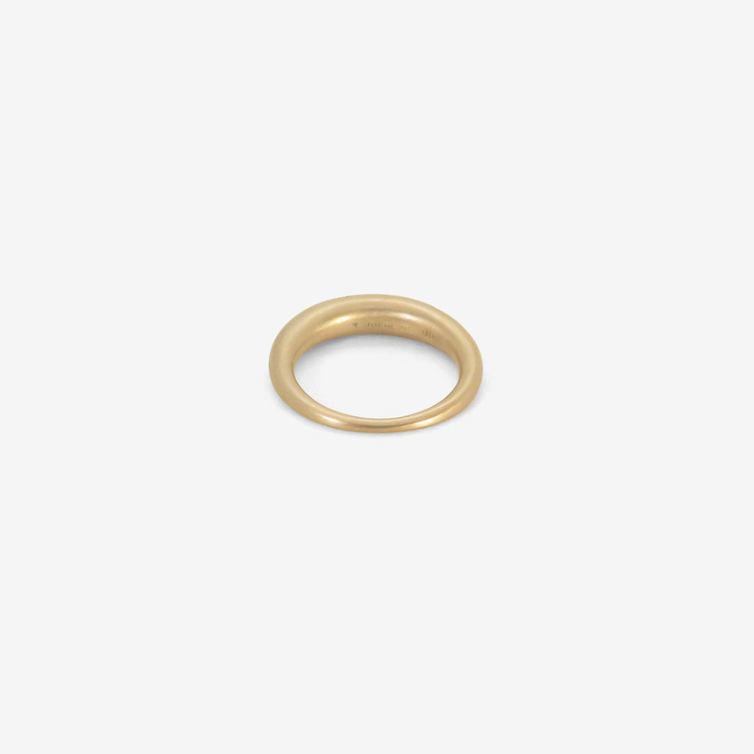 TED MUEHLING 18K WHITE GOLD RING, SIZE 6