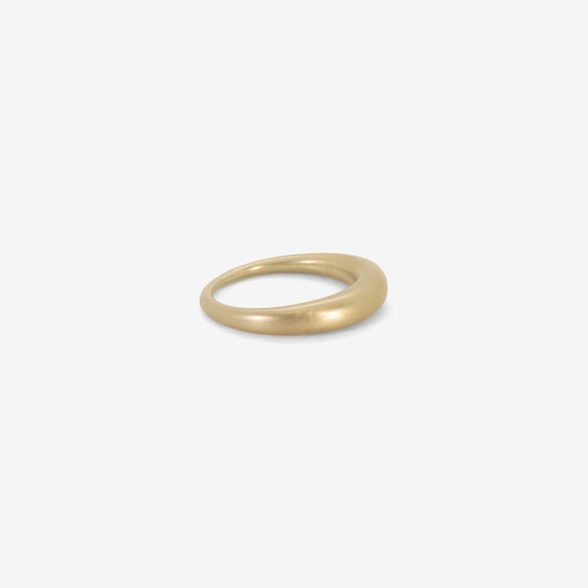 TED MUEHLING 18K WHITE GOLD RING, SIZE 6