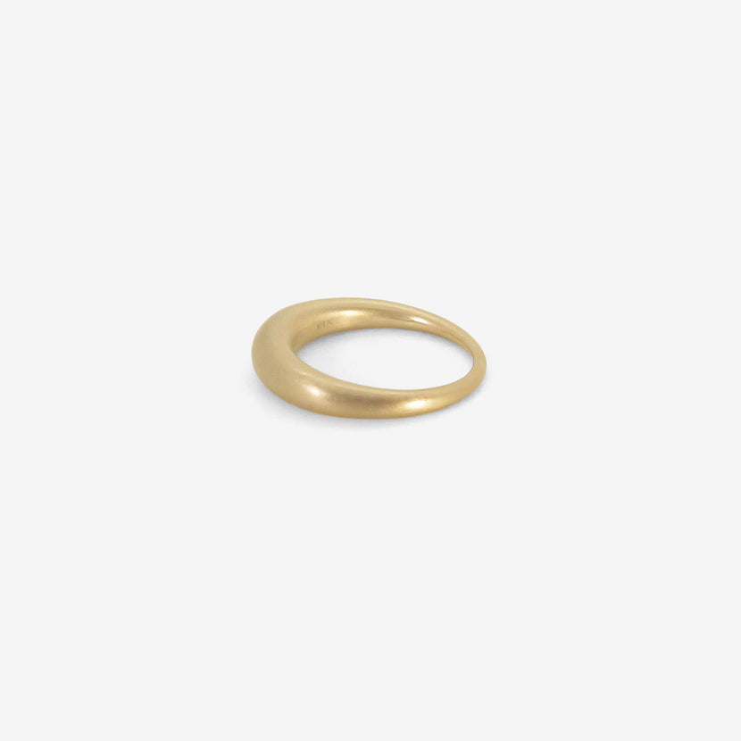 TED MUEHLING 18K WHITE GOLD RING, SIZE 6