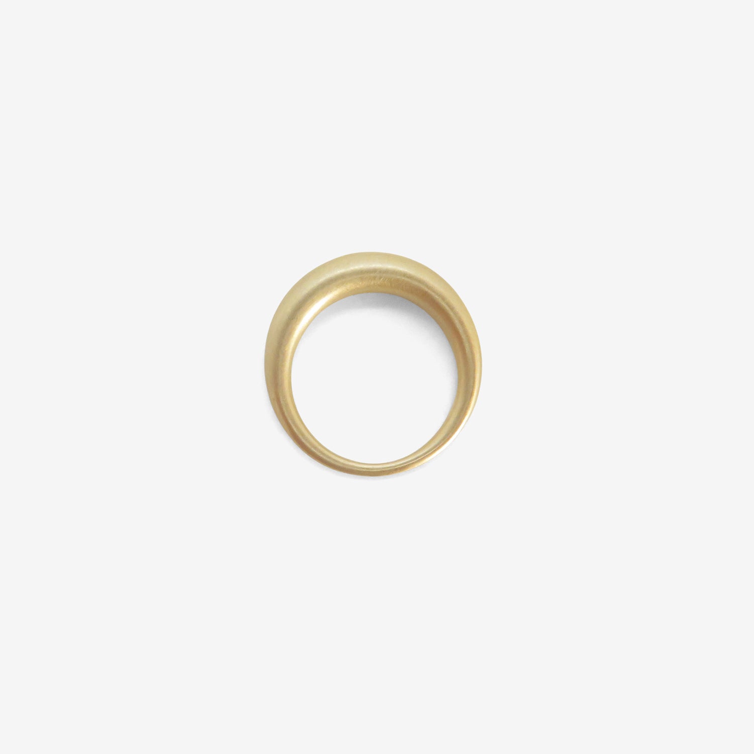 TED MUEHLING 18K WHITE GOLD RING, SIZE 6