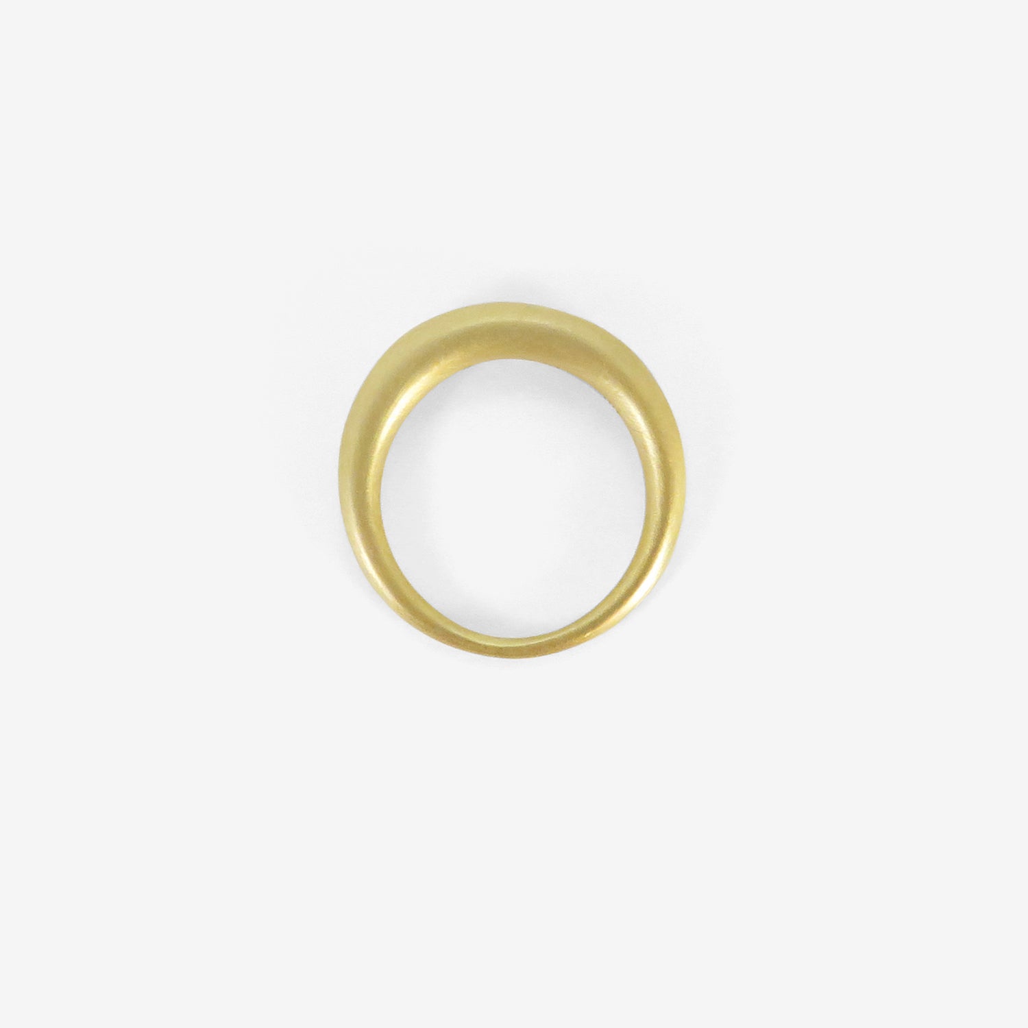 TED MUEHLING 18K YELLOW GOLD RING, SIZE 6 1/2