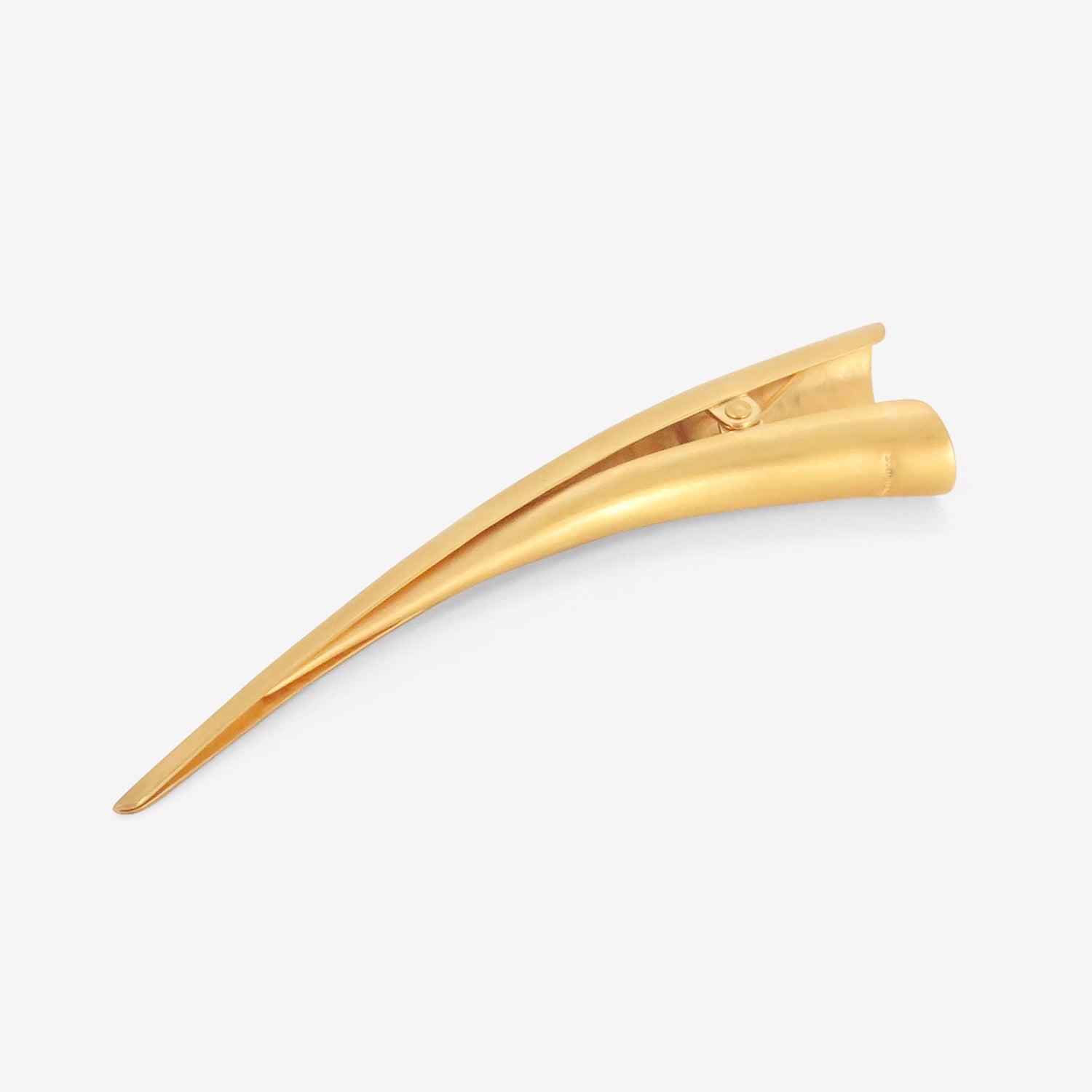 TED MUEHLING 24K YELLOW GOLD PLATED SMALL BIRD BEAK HAIR CLIP