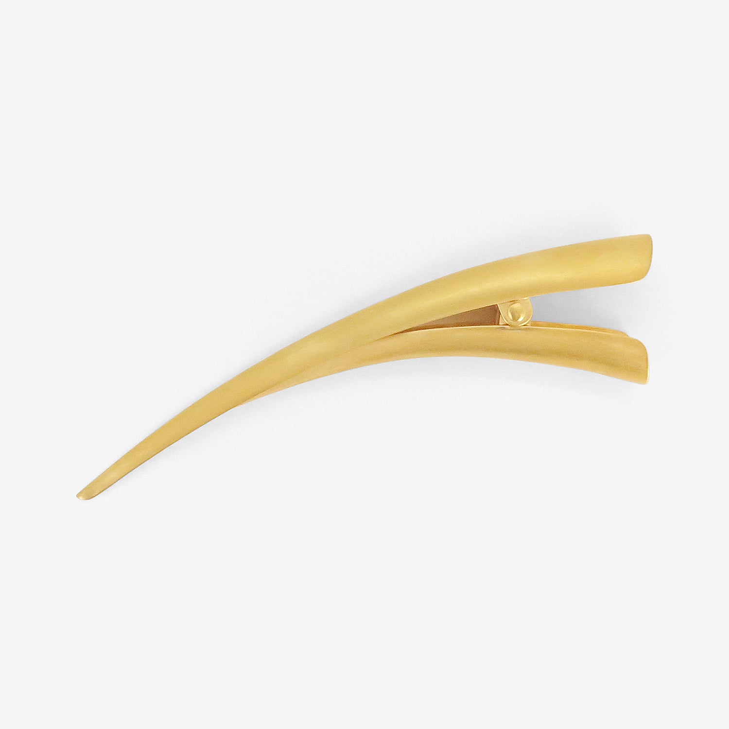 TED MUEHLING 24K YELLOW GOLD PLATED SMALL BIRD BEAK HAIR CLIP