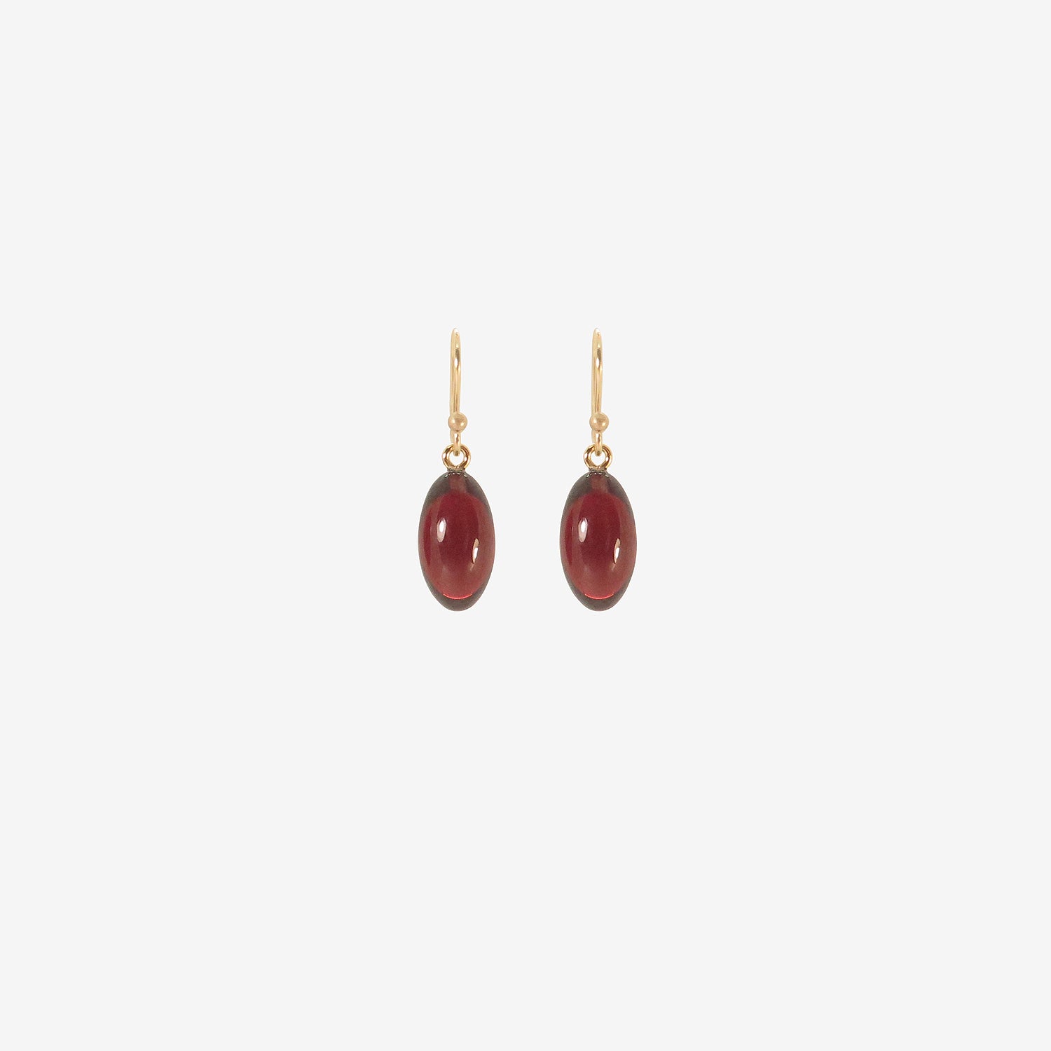 TED MUEHLING 14K & GARNET HAND-CUT BERRIES