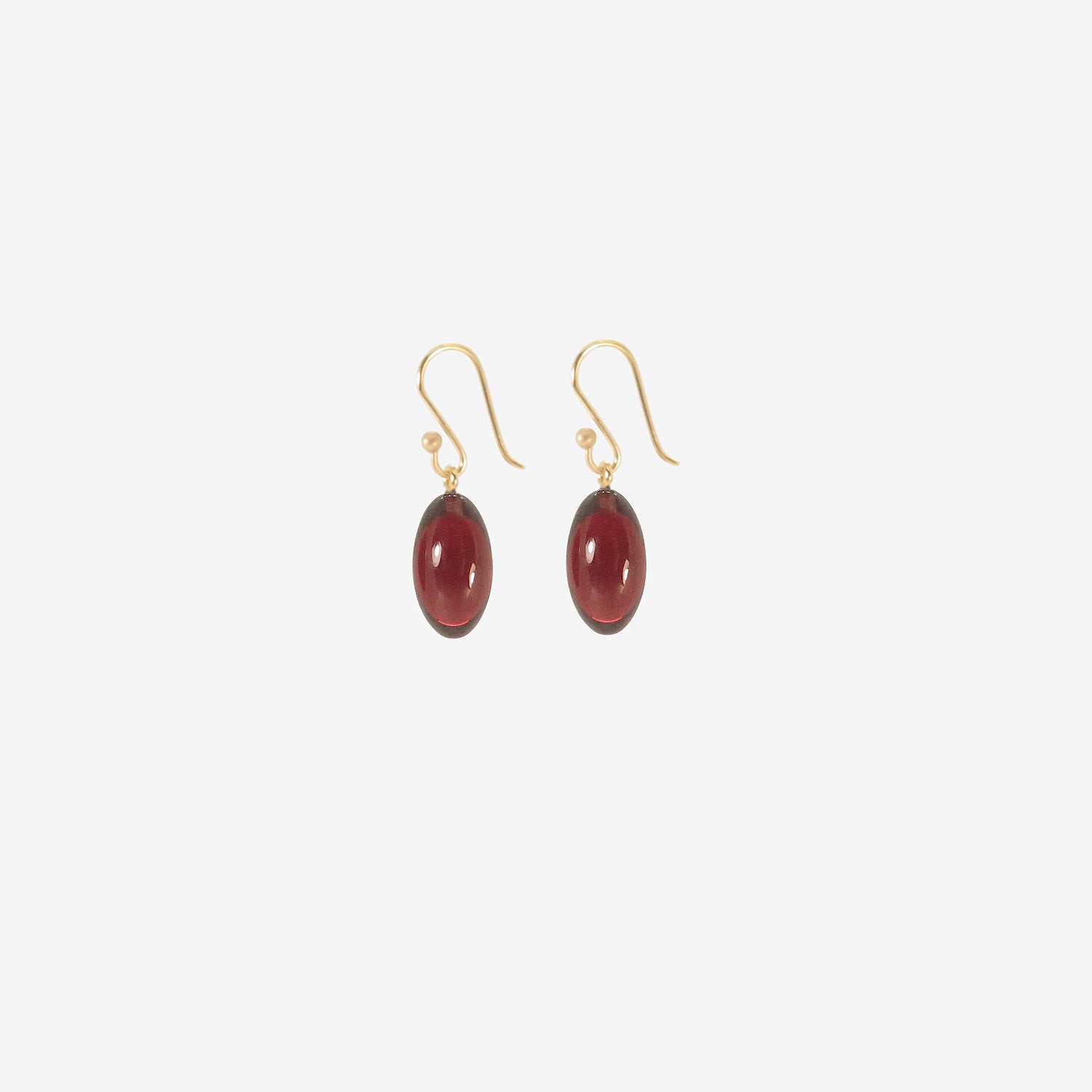 TED MUEHLING 14K & GARNET HAND-CUT BERRIES