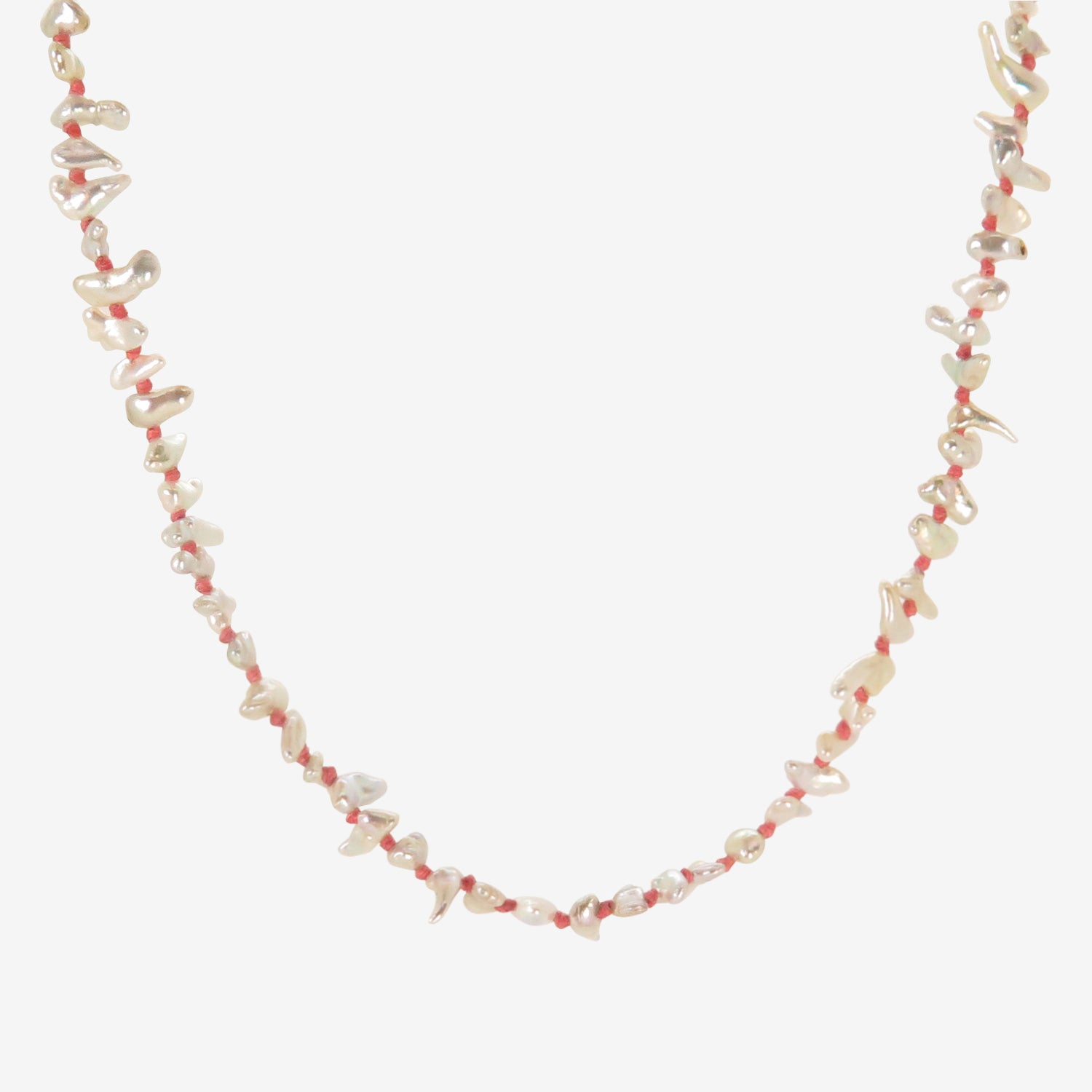 TED MUEHLING 22K & KESHI PEARL SHARK TOOTH CHOKER