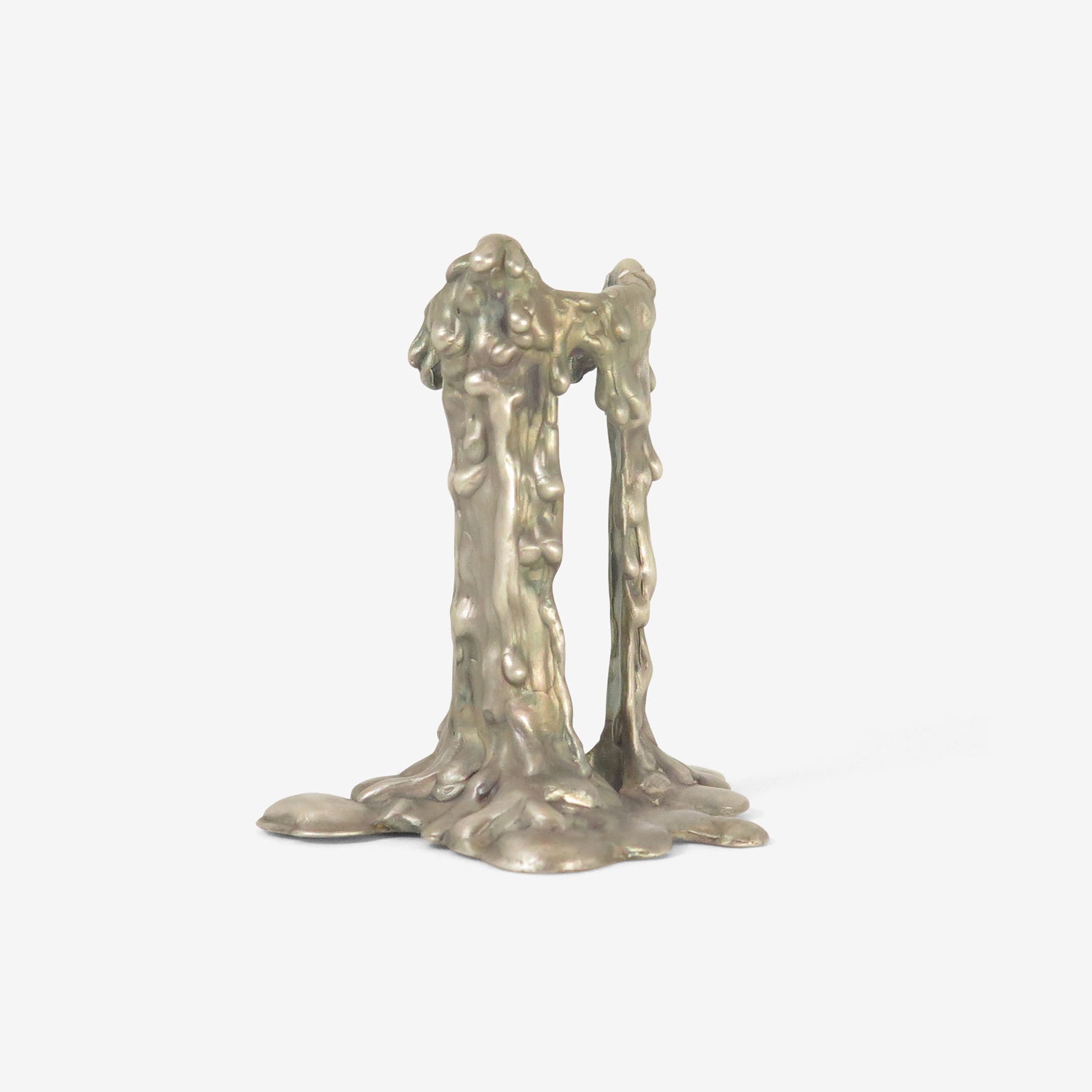 TED MUEHLING STERLING SILVER GHOST CANDLESTICK
