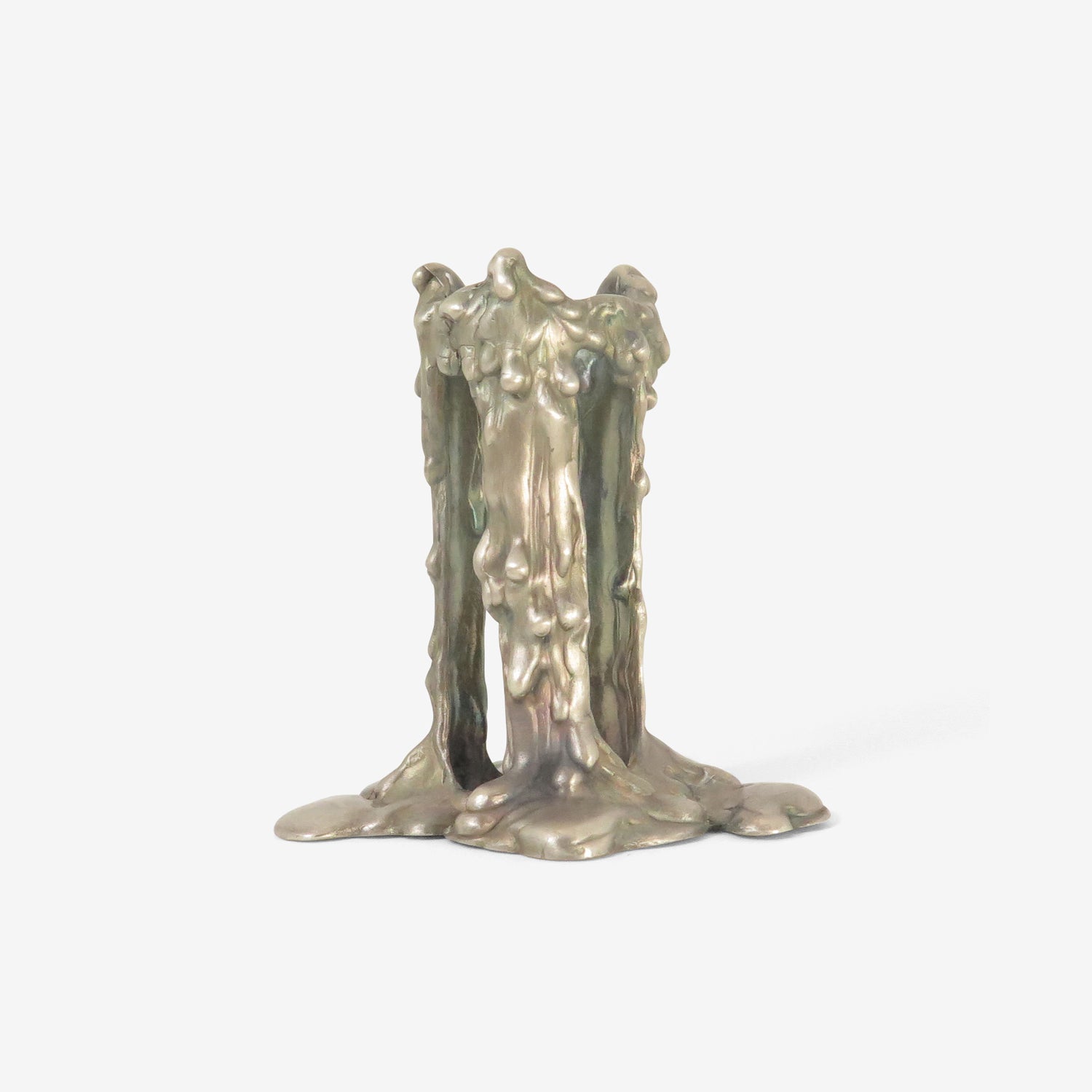 TED MUEHLING STERLING SILVER GHOST CANDLESTICK