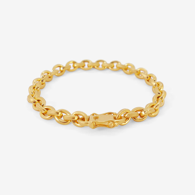 DARIUS 18K OVERSIZED SIGNATURE CHAIN BRACELET