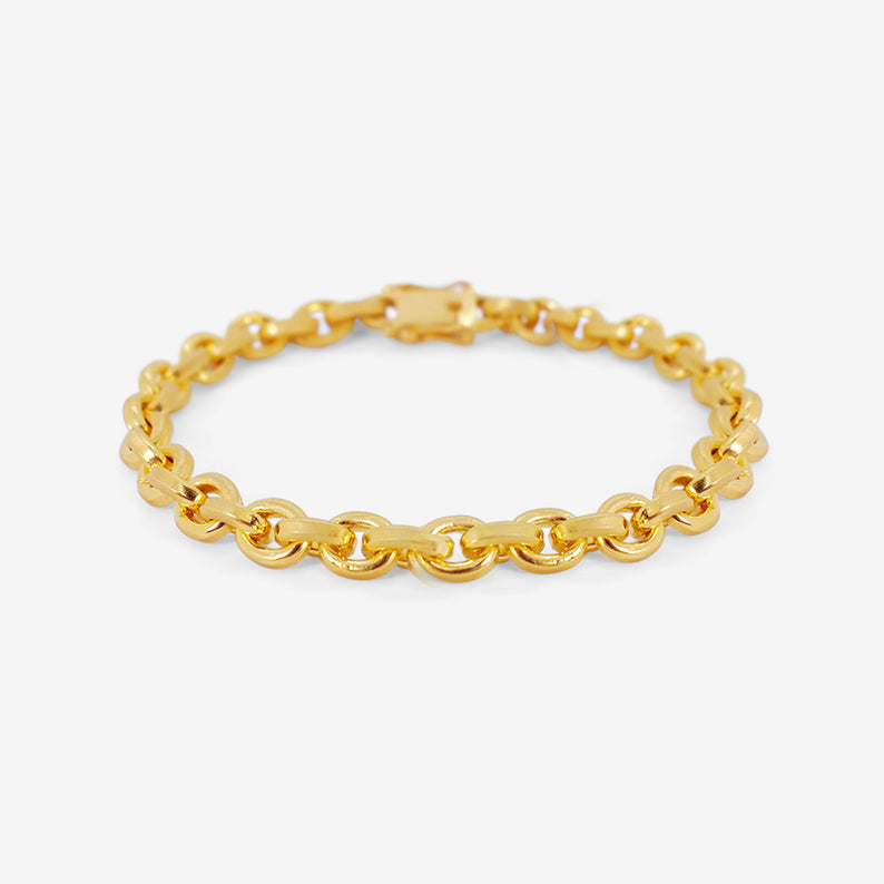 DARIUS 18K OVERSIZED SIGNATURE CHAIN BRACELET