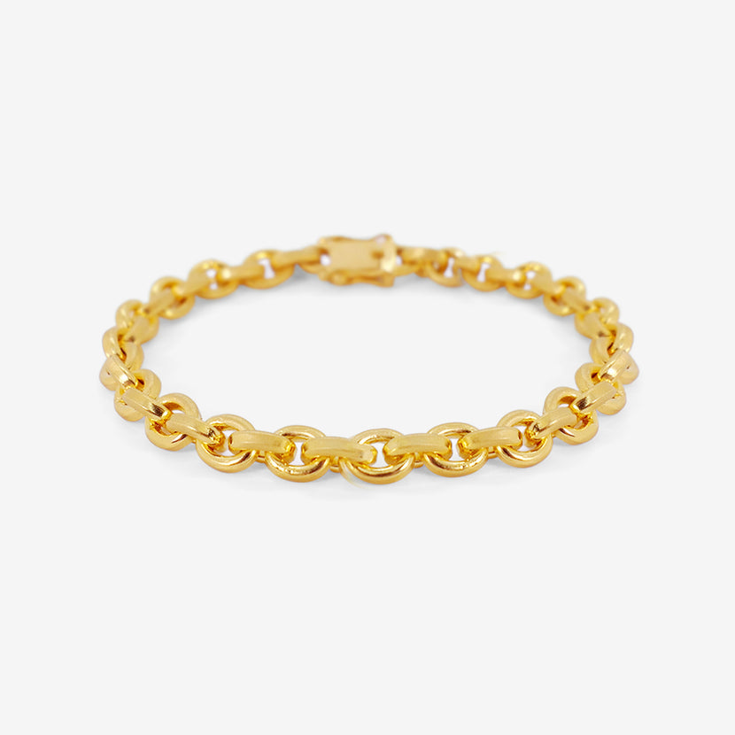 DARIUS 18K OVERSIZED SIGNATURE CHAIN BRACELET
