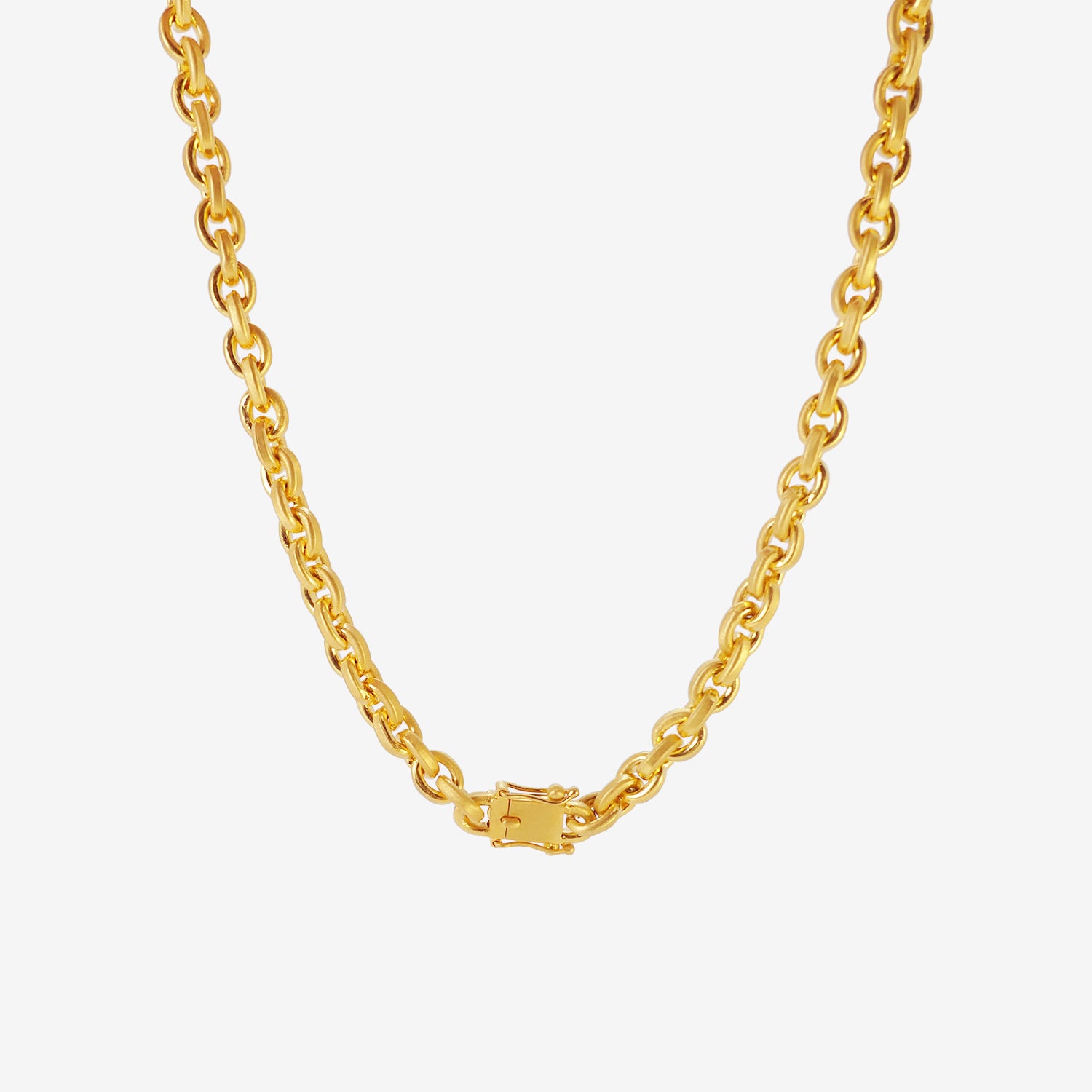 DARIUS 18K OVERSIZED SIGNATURE CHAIN NECKLACE