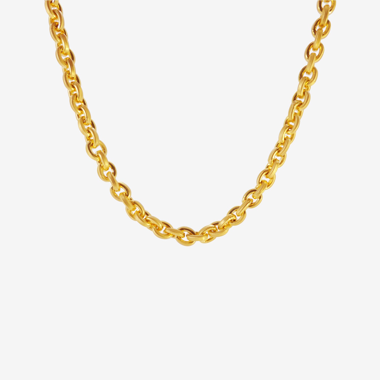 DARIUS 18K OVERSIZED SIGNATURE CHAIN NECKLACE