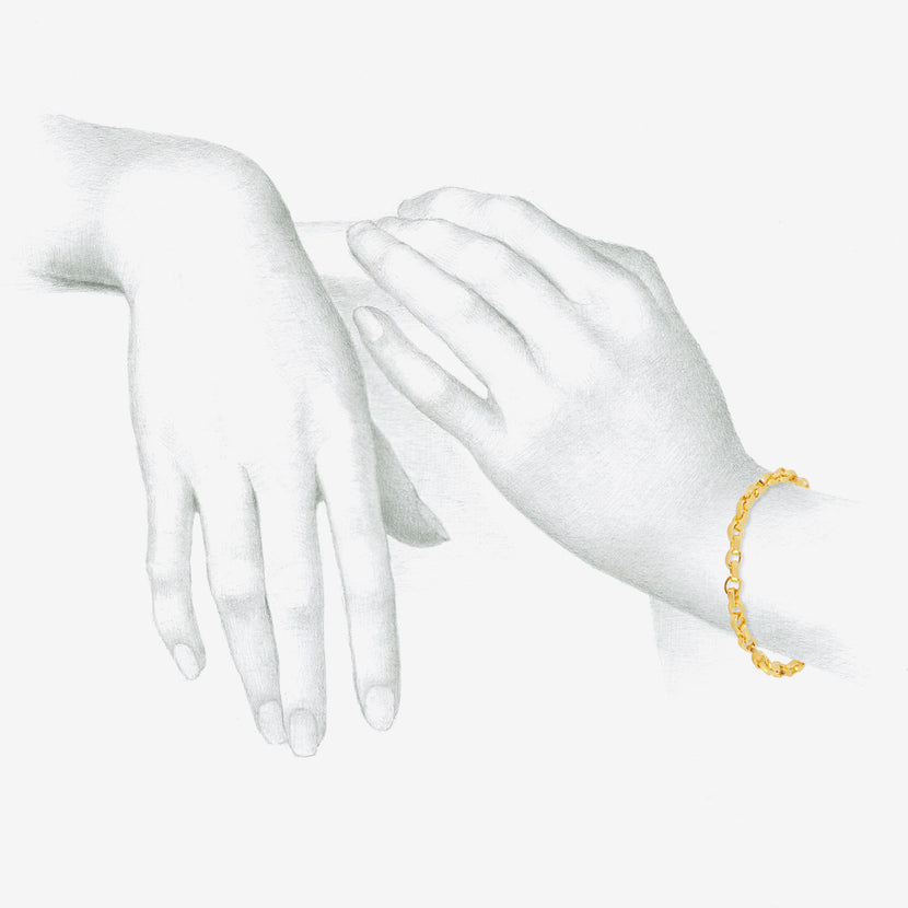 DARIUS 18K SIGNATURE CHAIN BRACELET