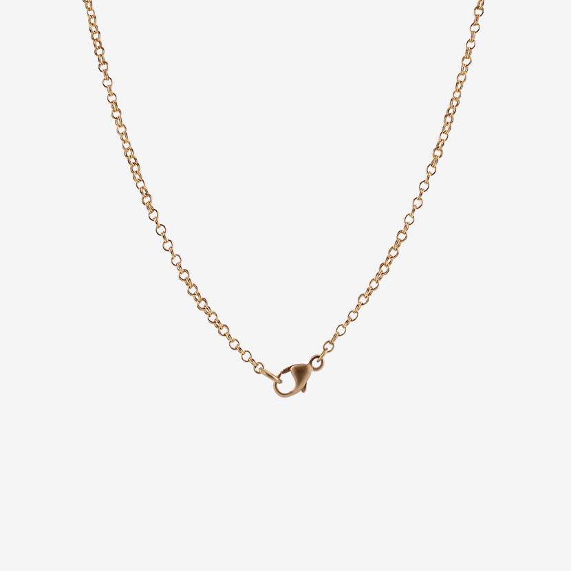 GABRIELLA KISS 18K INTAGLIO LOCKET LEAF PENDANT - 'WE ALL DO FADE AS A LEAF'