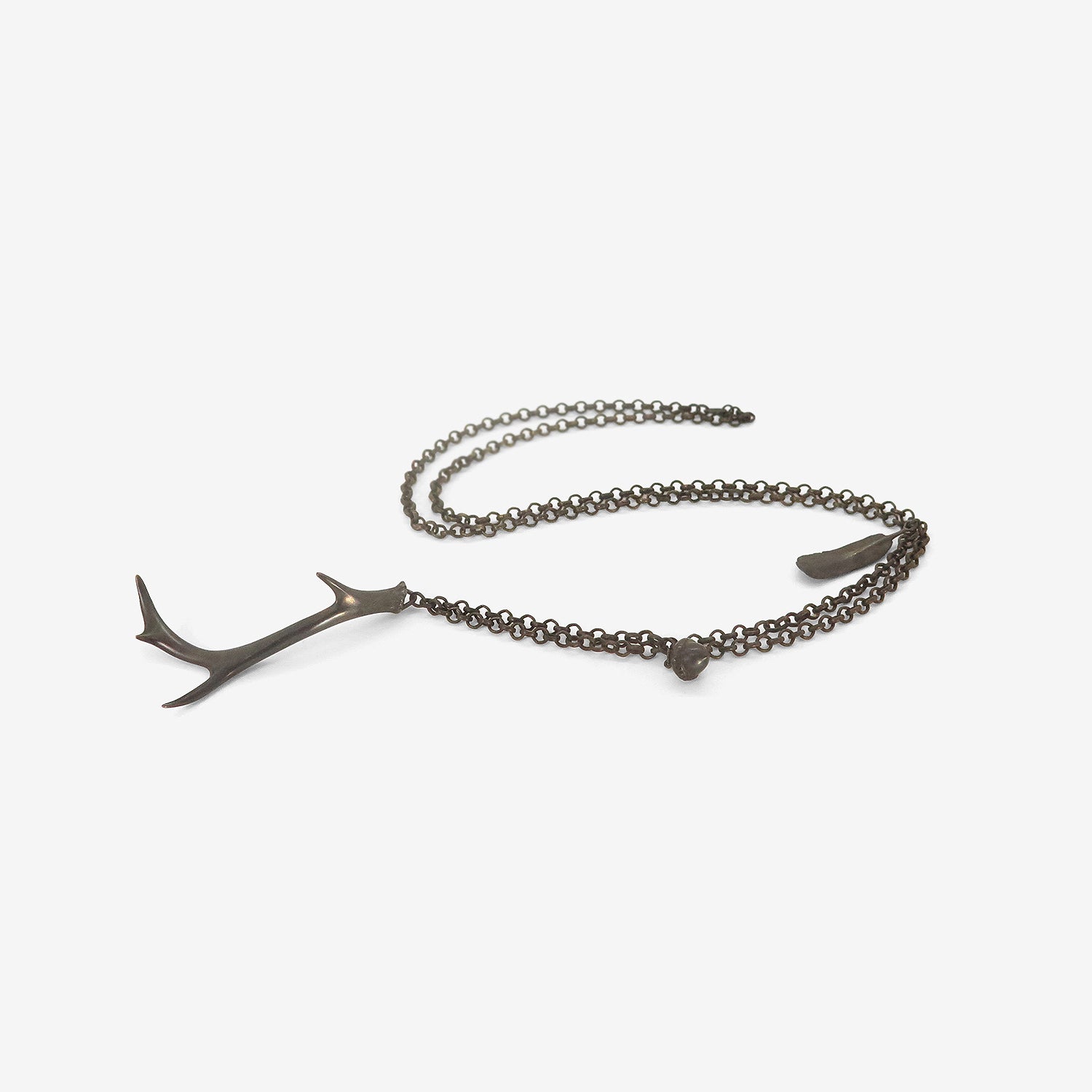 GABRIELLA KISS OXIDIZED BRONZE WALK IN THE WOODS NECKLACE
