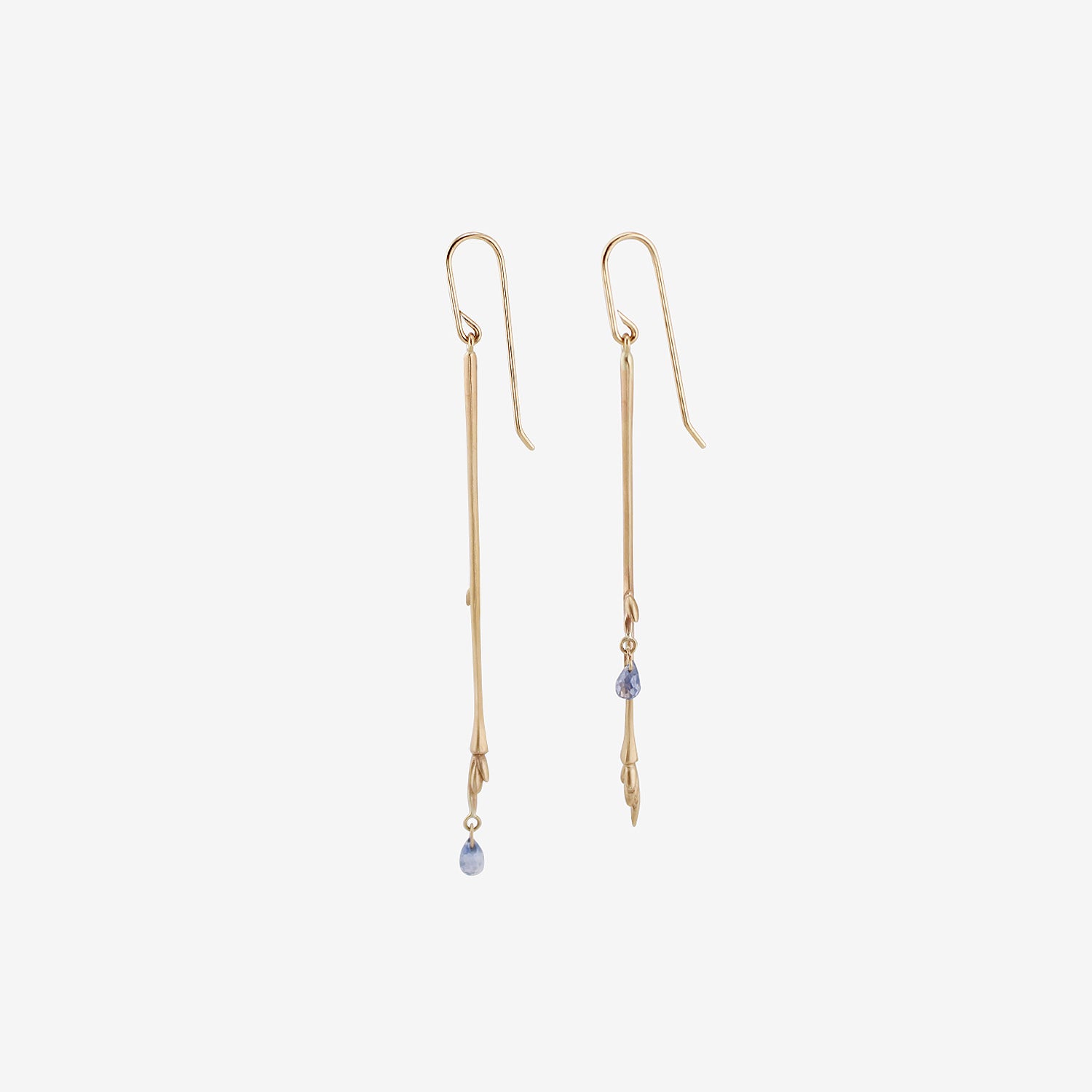 GABRIELLA KISS 10K & BLUE SAPPHIRE MEDIUM BRANCH EARRINGS