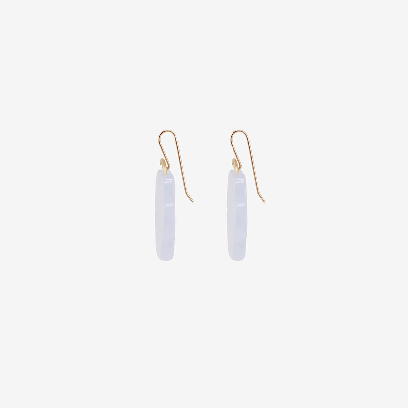 GABRIELLA KISS 18K & BLUE CHALCEDONY CLOUD EARRINGS