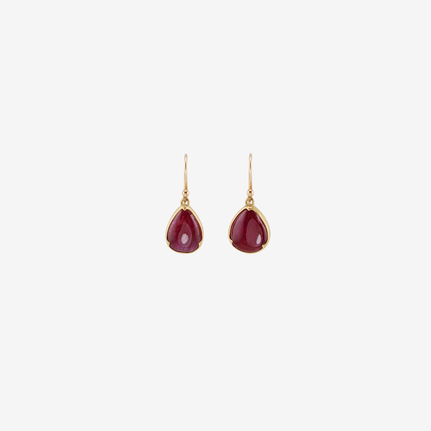 GABRIELLA KISS 18K & PEAR-SHAPED RUBY EARRINGS, 9.2CT