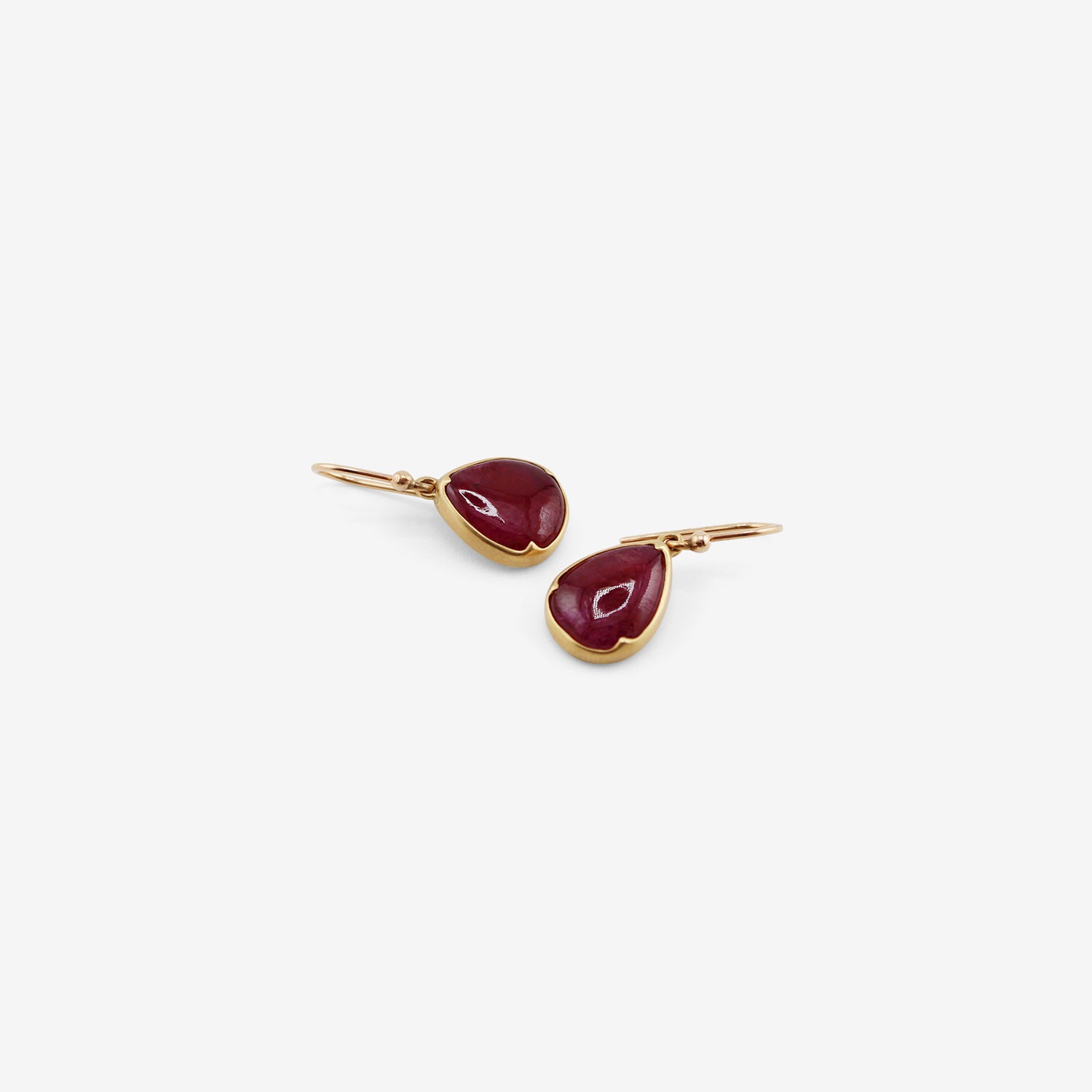 GABRIELLA KISS 18K & PEAR-SHAPED RUBY EARRINGS, 9.2CT
