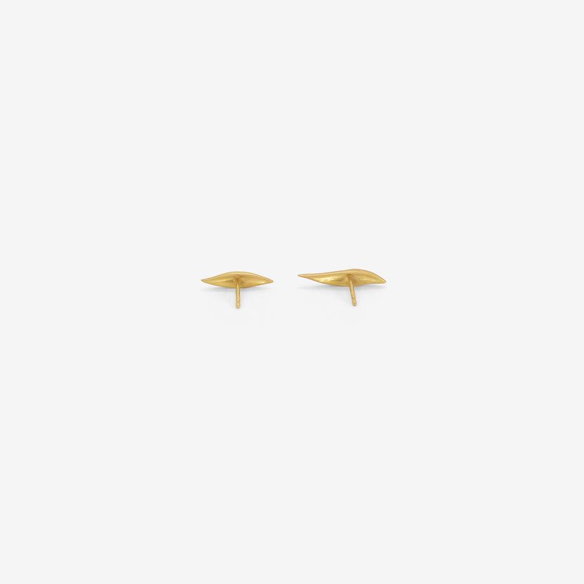 GABRIELLA KISS 18K SMALL/MEDIUM SLUG STUDS