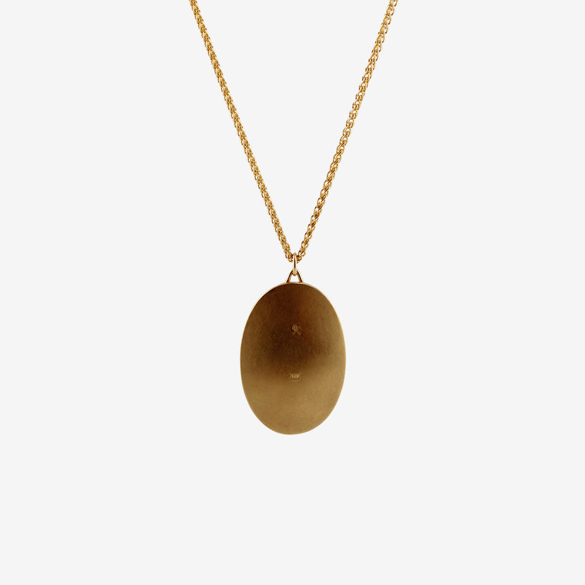 GABRIELLA KISS 18K & OVAL PERSIAN TURQUOISE PENDANT, 36CT