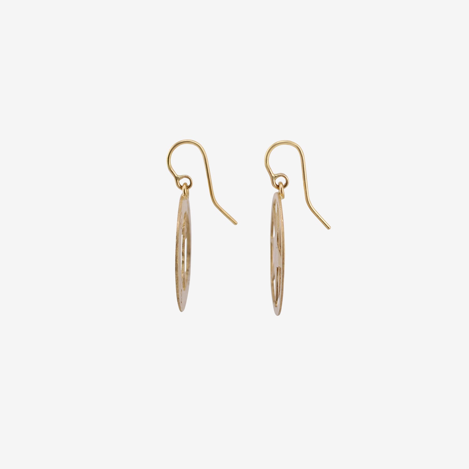 JUDY GEIB 18K COMPASS EARRINGS