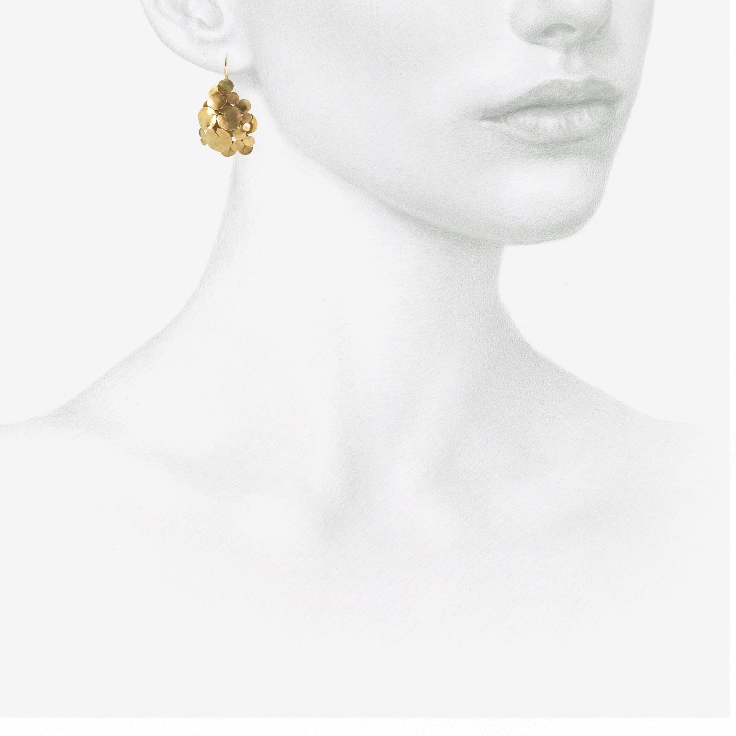 JUDY GEIB 18K SQUASH EARRINGS
