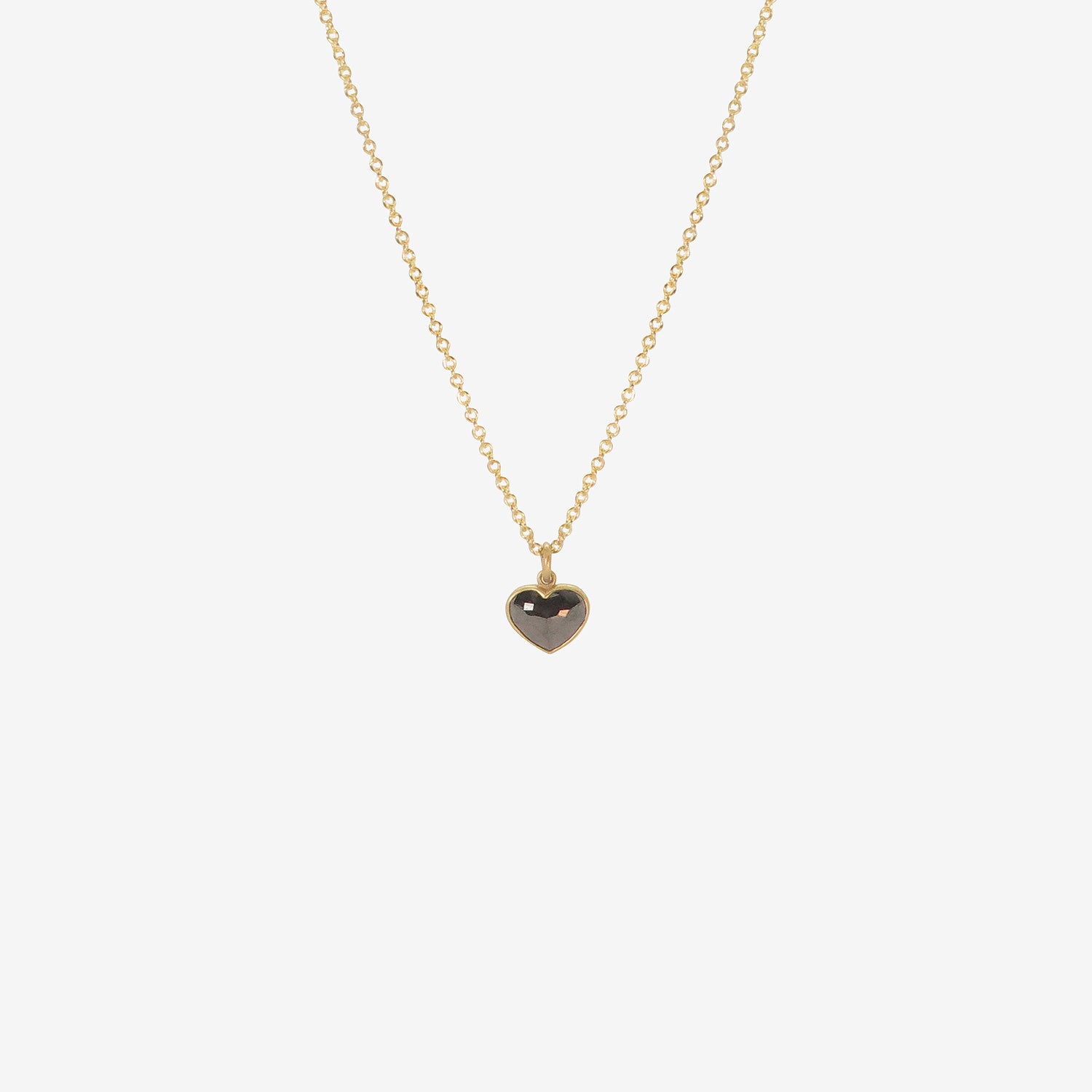 HURJABOY ♥ Heart mix necklace/追跡付 Garnet MOM Heart Necklace Sterling Silver 18